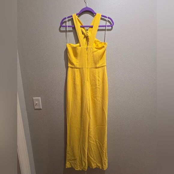 Trina Turk Beautiful yellow Mimosa jumpsuit Sz M - Picture 4 of 7